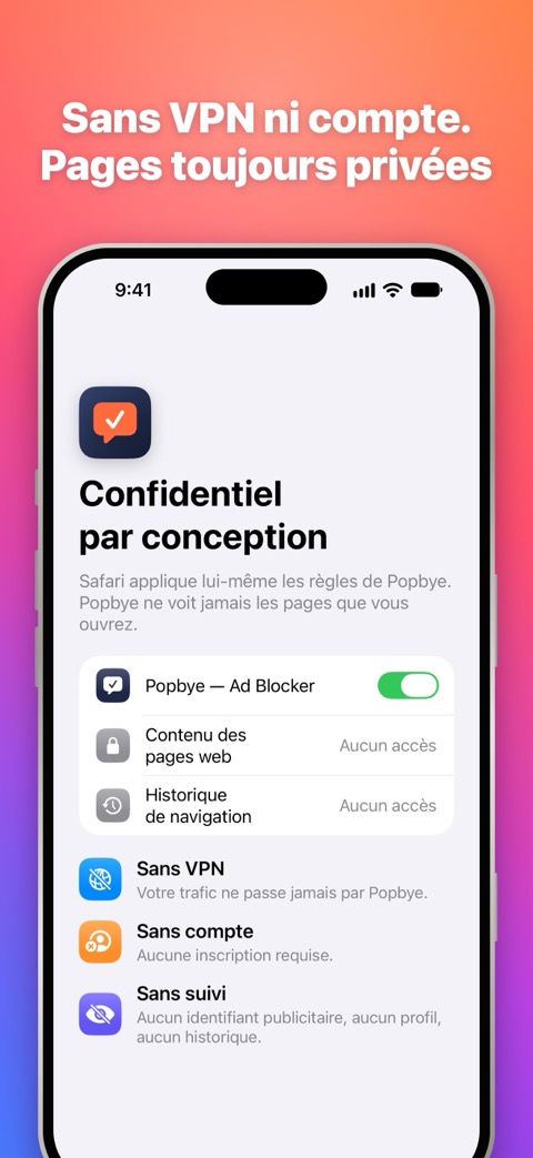 Sans VPN ni compte : vos pages restent privées