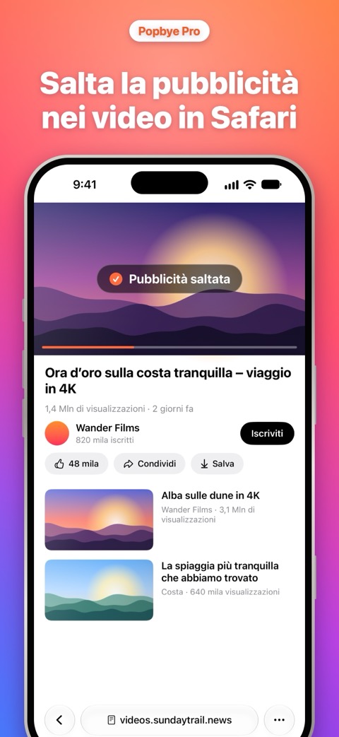 Salta la pubblicità nei video in Safari con Video Shield