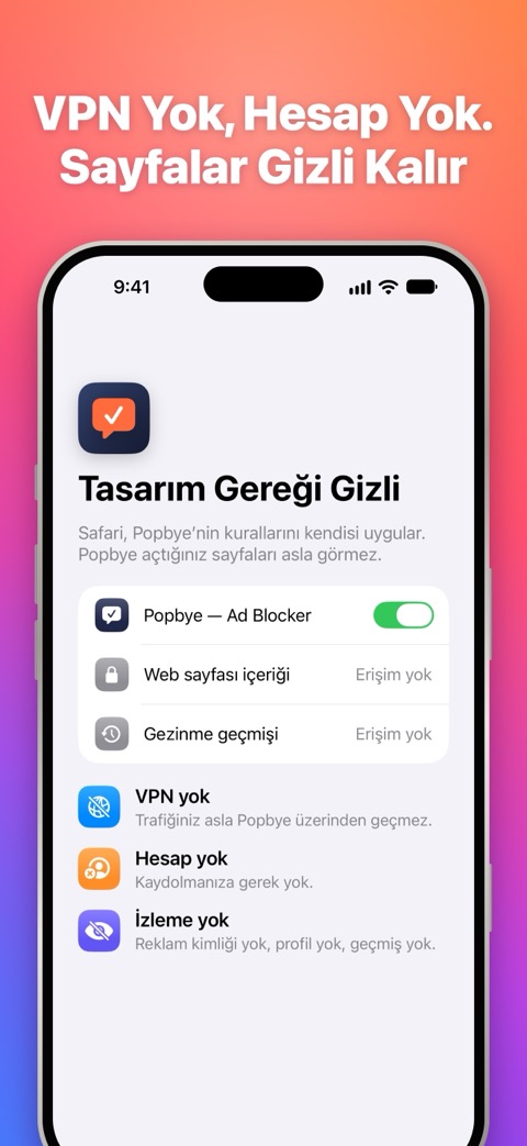 VPN yok, hesap yok: sayfalar gizli kalır